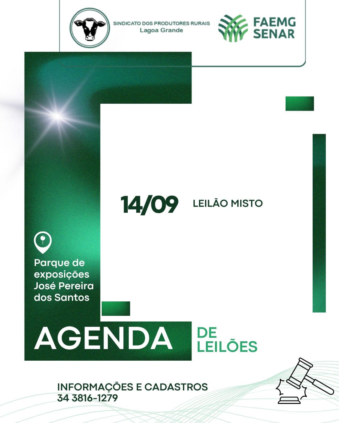 Banner: Leilão Misto — 14 de Setembro de 2026